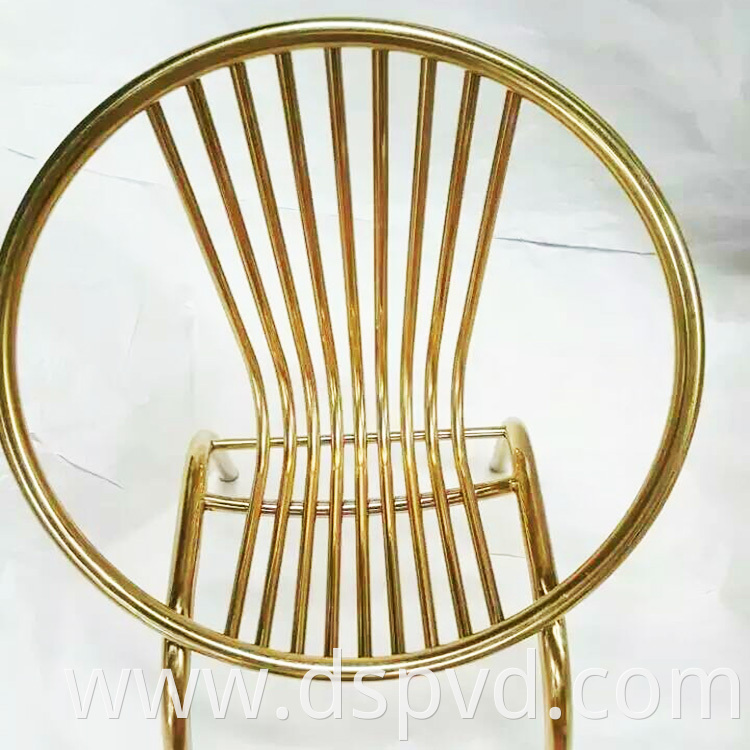 Furniture with gold color